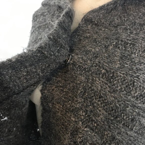 Rudsak Charcoal Knit Vest/Cardigan Short Sleeve S - Picture 2 of 10